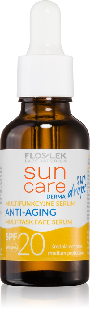 

Солнцезащитная сыворотка Derma Sun Drops с антивозрастным эффектом Floslek Laboratorium, spf 20+ 30 мл