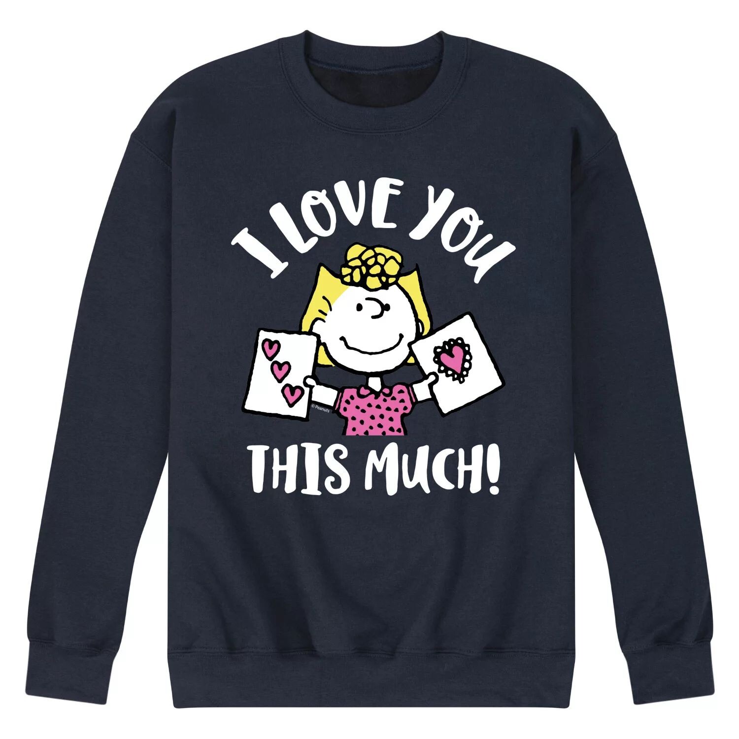 

Мужской свитшот Peanuts Love You This Much Licensed Character