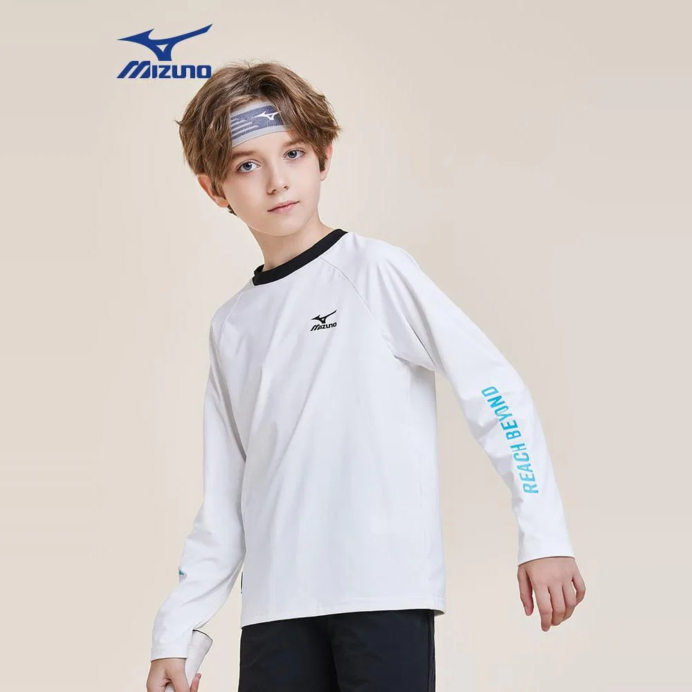 Детская футболка с круглым вырезом Black Mizuno — фото 4