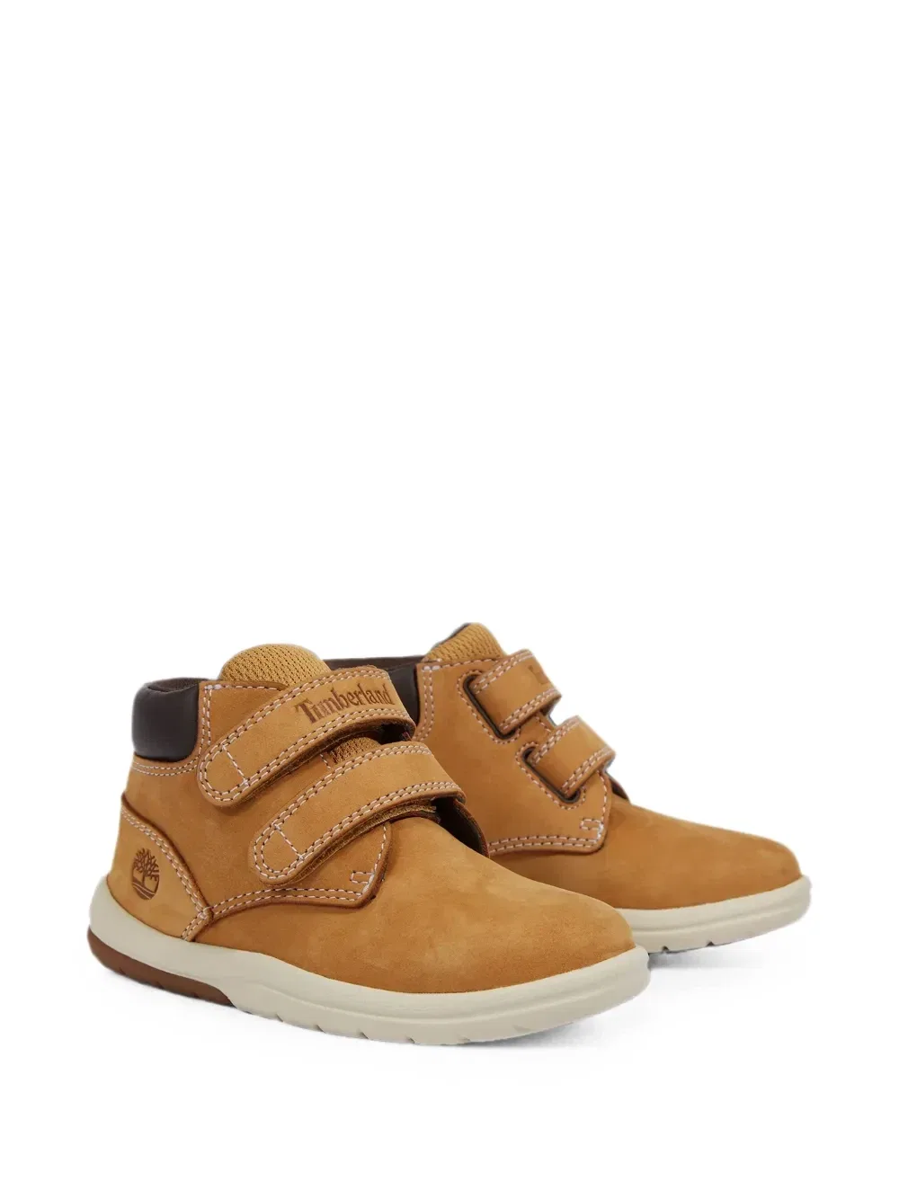 Кроссовки на липучках Timberland Kids, коричневый