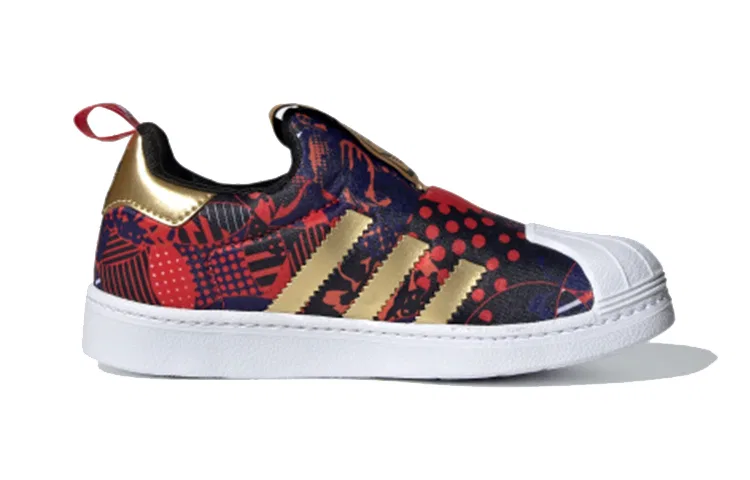 Детские кроссовки для скейтбординга с принтом Superstar 360 C Adidas Originals, Dark Blue Orange — фото 3
