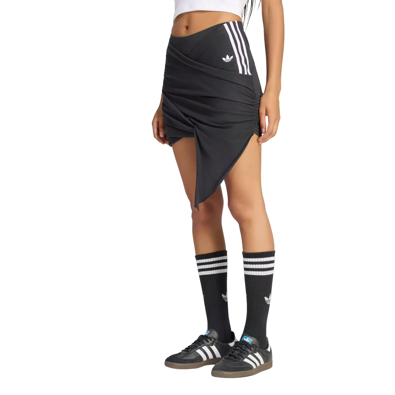 Женская юбка Jennie Wrap-Around Skirt Asia Sizing 'Black' adidas, черный — фото 2