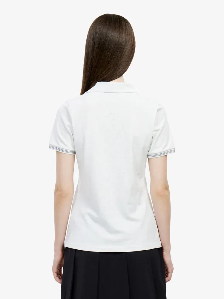 Футболка-поло LACOSTE Silver с молнией — фото 3