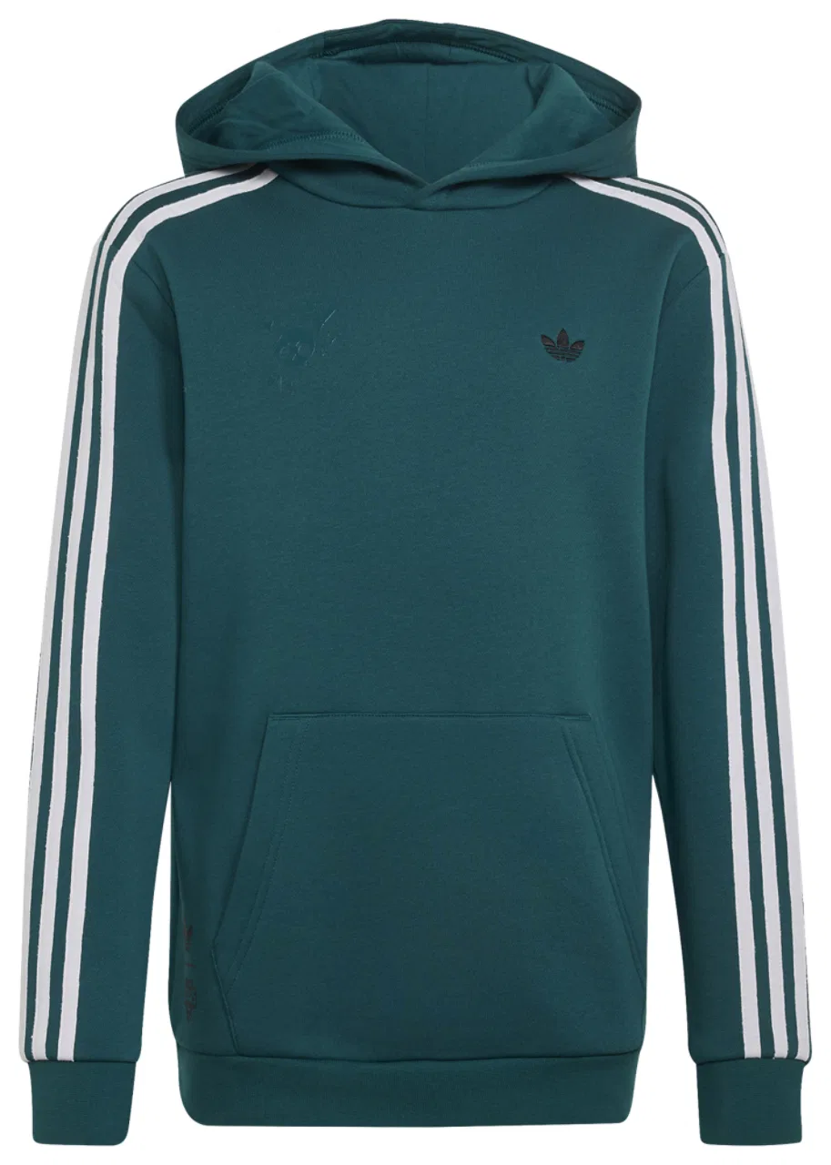 Детский худи с принтом Brawl Stars Loose Hoodie adidas, White Rich Green