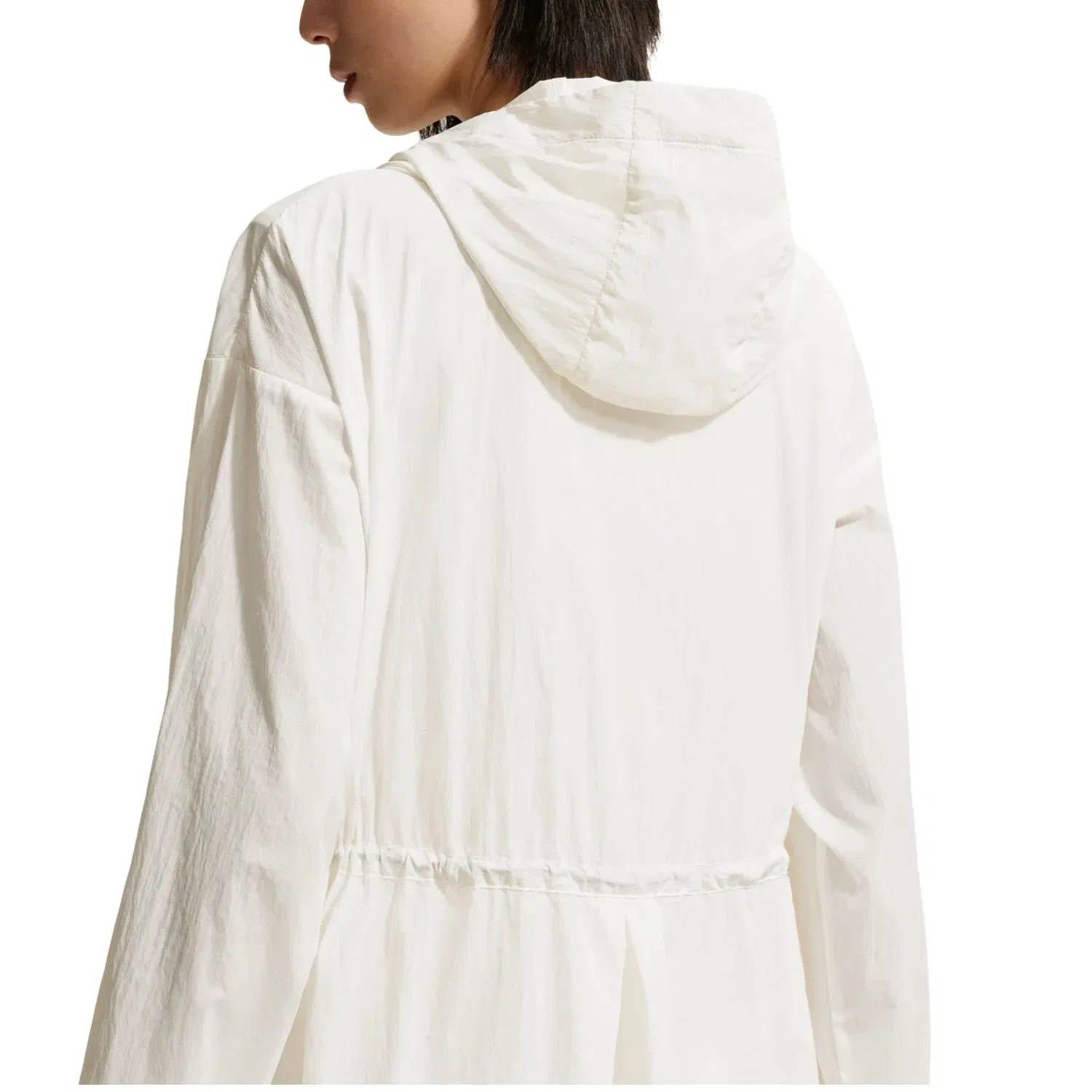 Женская куртка оверсайз с капюшоном Nike Sportswear Everything Wovens Oversized Hooded Jacket Sail, белый — фото 2