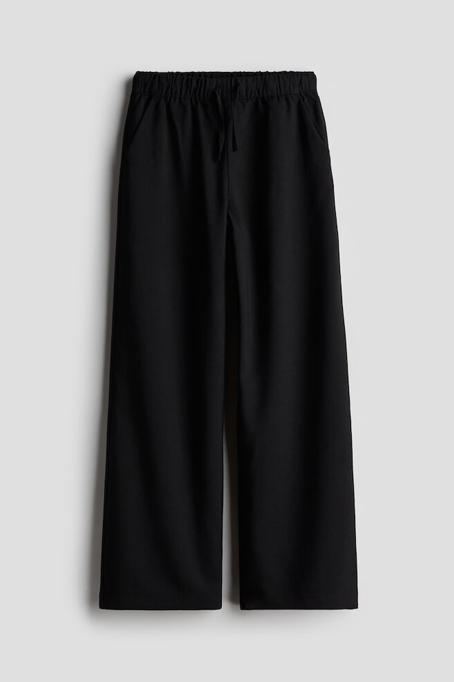 

Широкие брюки из твила H&M, черный