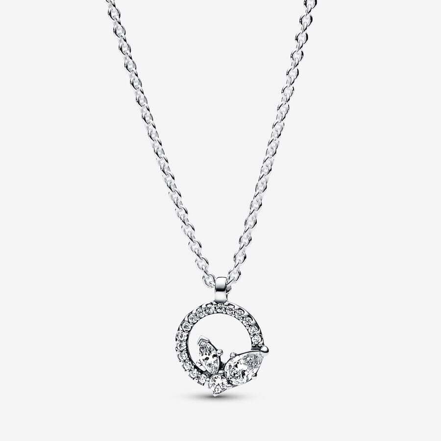 

Колье Pandora Sparkling Herbarium Circle & Cluster, серебро