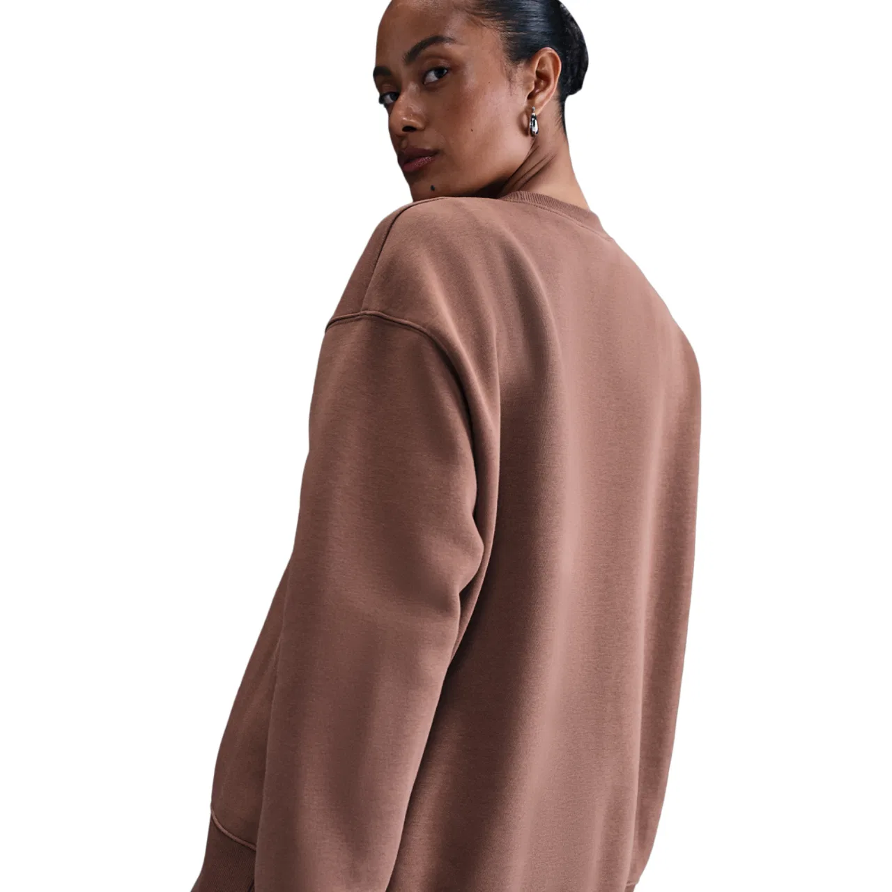 Женский свитшот Phoenix Fleece Nike, цвет Fauna Brown/Sail — фото 2