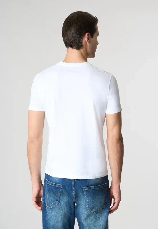 Футболка хлопковая Basic t-shirt U.S. Polo Assn., bianco, белый — фото 3