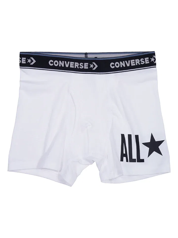 Боксеры комплект из 2 штук Converse, белый черный — фото 3