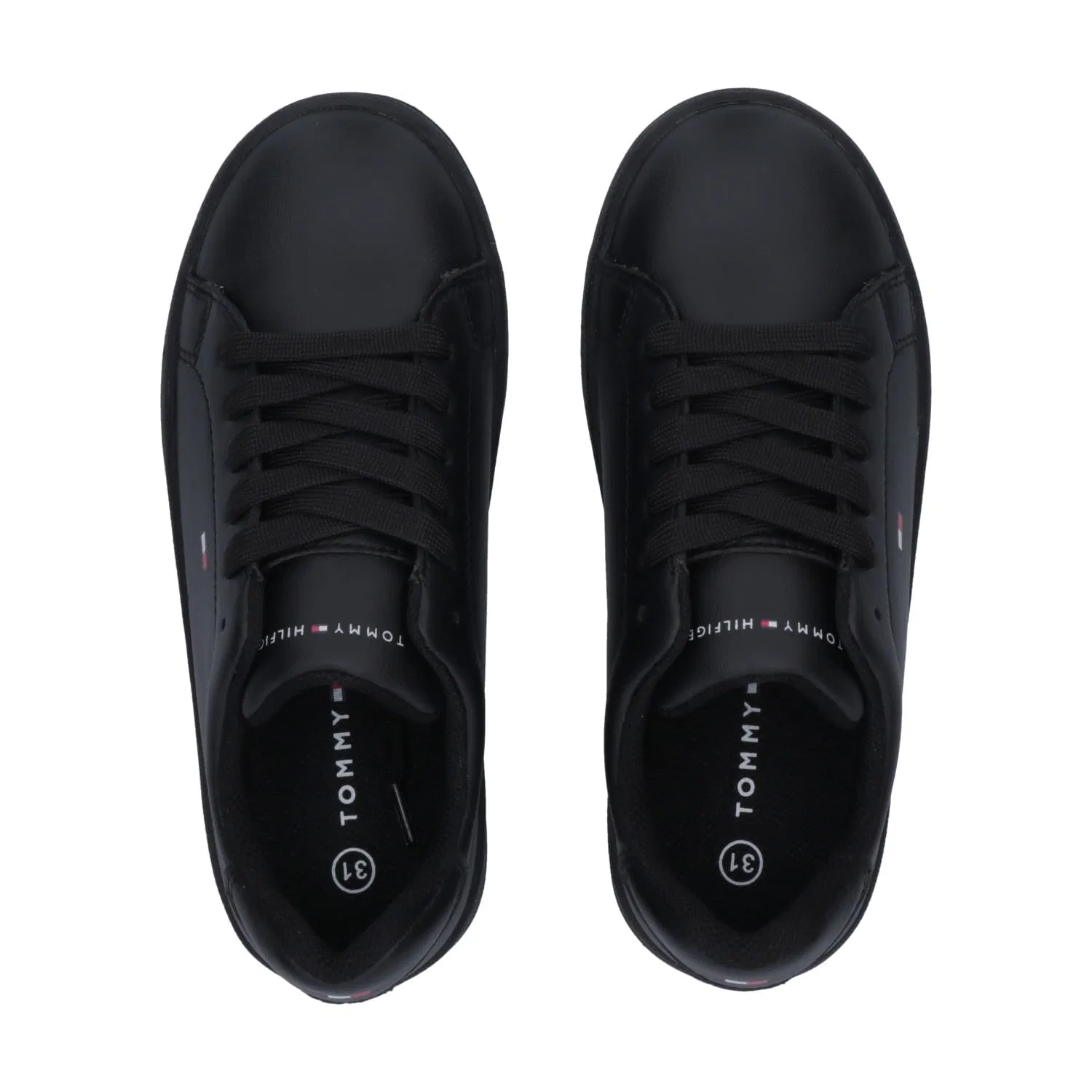 Детские кроссовки для девочек с принтом Jack Tommy Hilfiger, Black — фото 3