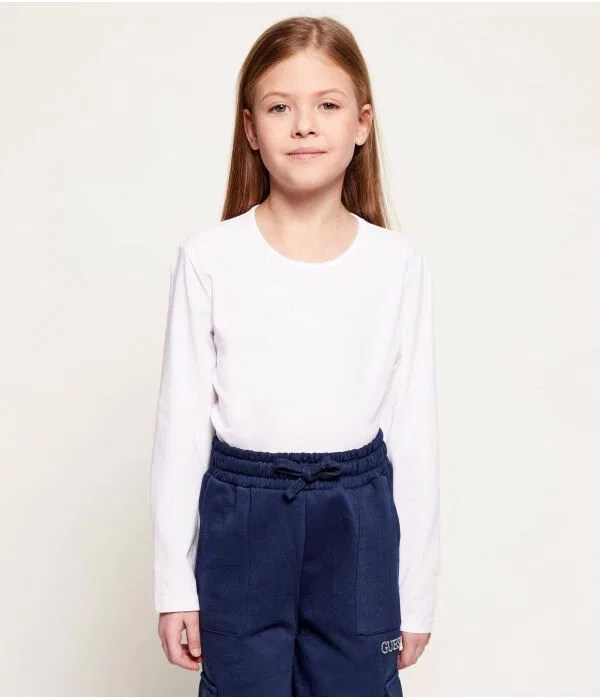 Детское боди для девочек Slim Fit Guess, белый