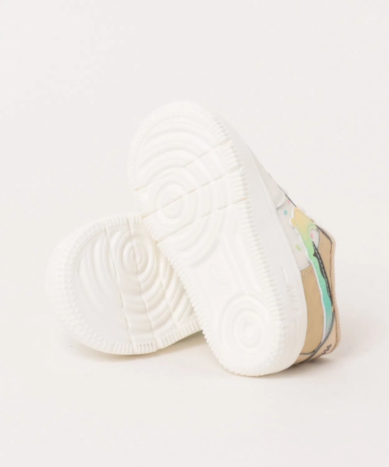 Детские кроссовки с принтом Nike Force 1 Low BT Lace KIV6207 133 Sail/Mltclr, Белый — фото 3