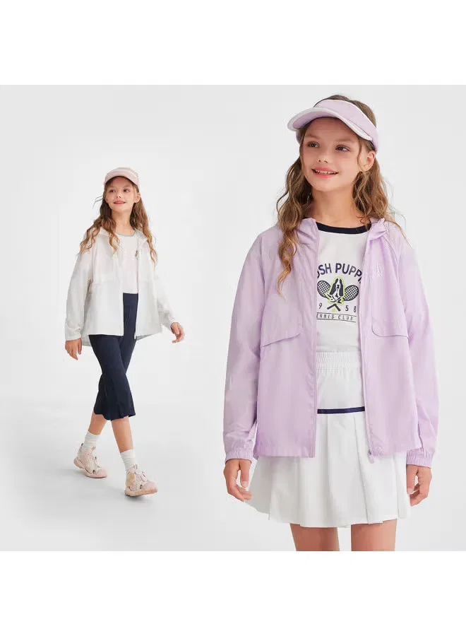 Куртка легкая с защитой UPF50+ для девочек Hush Puppies — фото 4