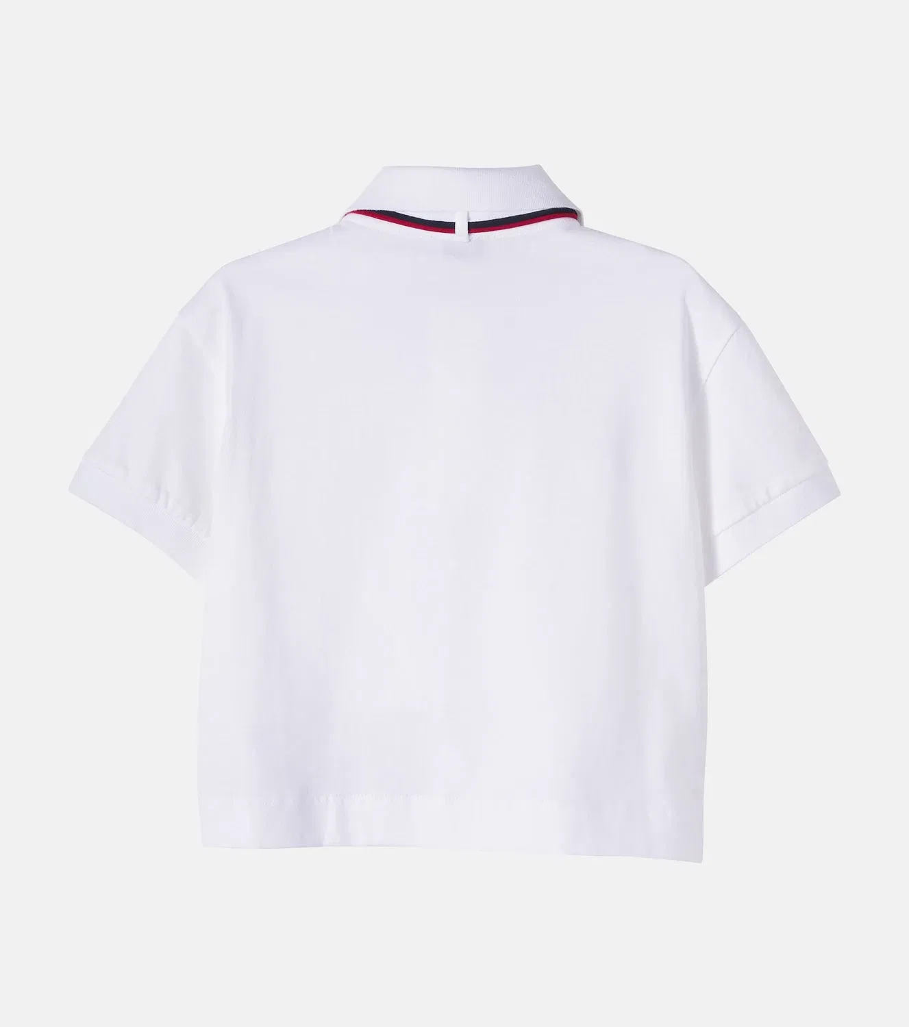 Поло из пике с завязками на шее Brunello Cucinelli Kids, белый — фото 3