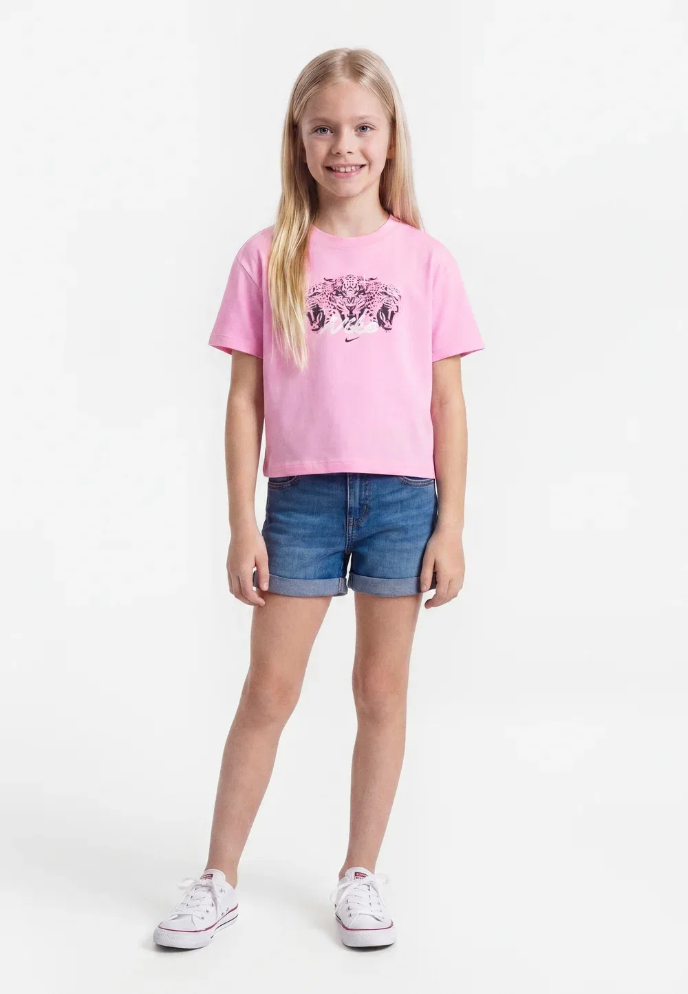 Футболка свободного кроя с принтом Nike Sportswear, Pink Rise
