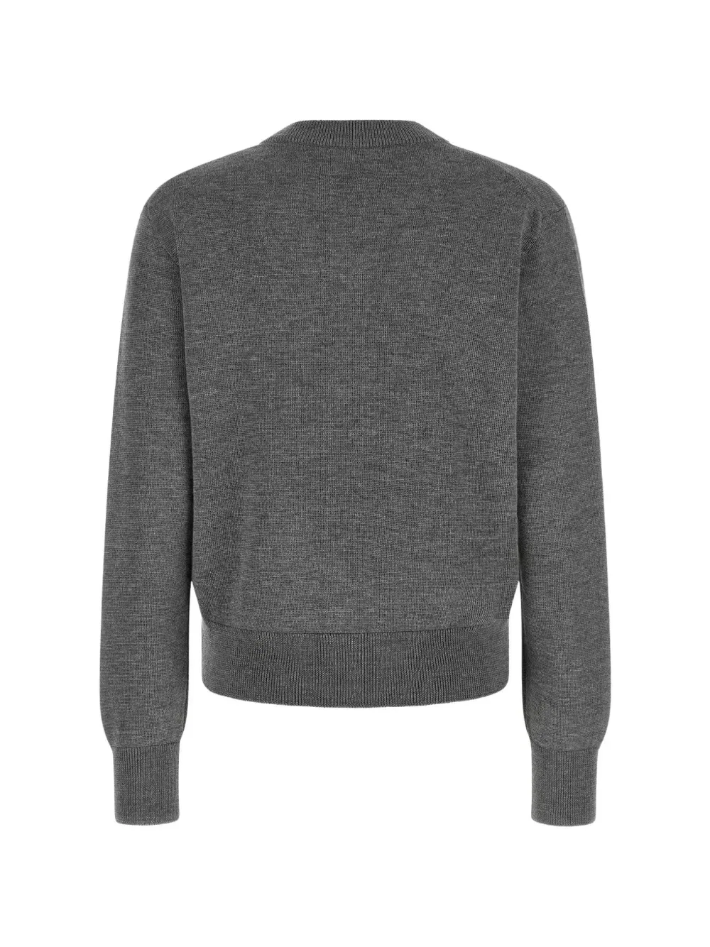 Кардиган Ami de Coeur из шерсти AMI Paris, серый — фото 2