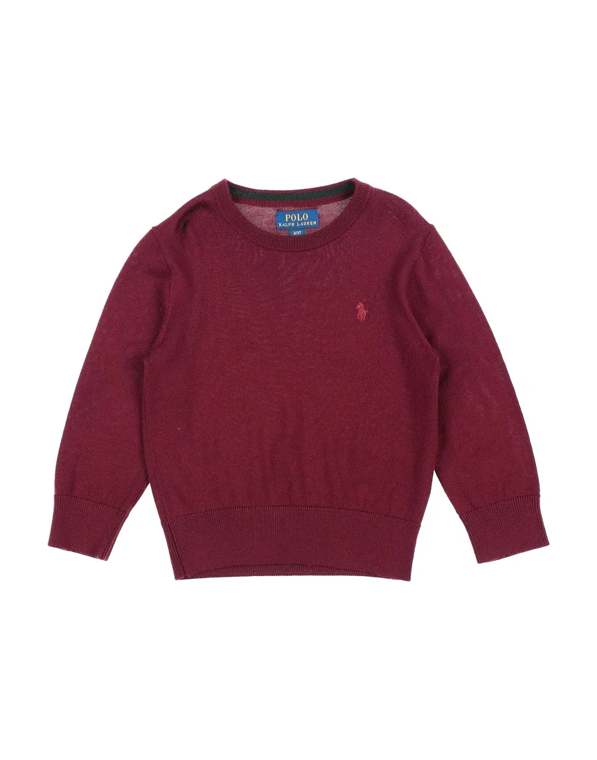Детский свитер для мальчиков с логотипом Polo Ralph Lauren, бордовый
