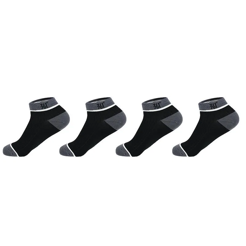 Детские носки с длиной до щиколотки, 4 пары, 361°, Black (4 Pack)