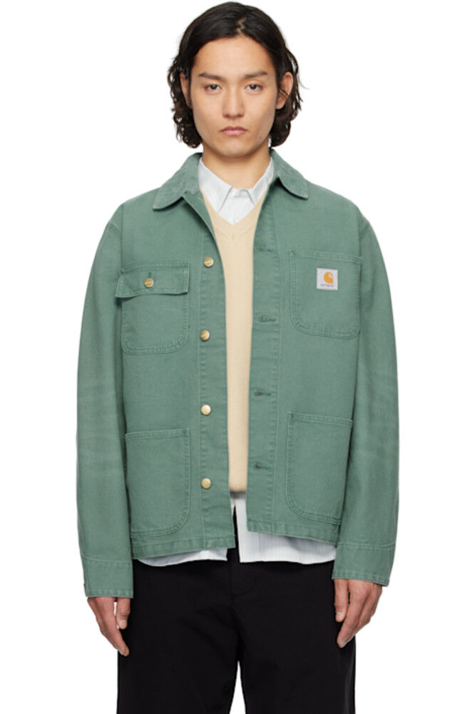 

Зеленая куртка Мичиган Carhartt Work In Progress, Зеленый, Зеленая куртка Мичиган Carhartt Work In Progress