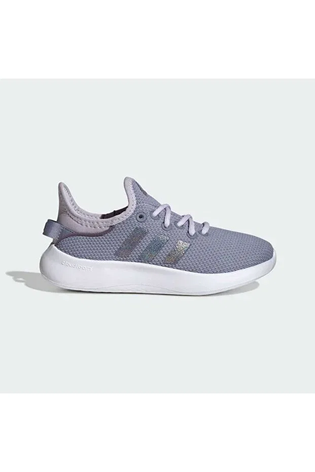 Детские кроссовки для девочек текстильные Cloudfoam Pure Adidas, Purple — фото 2