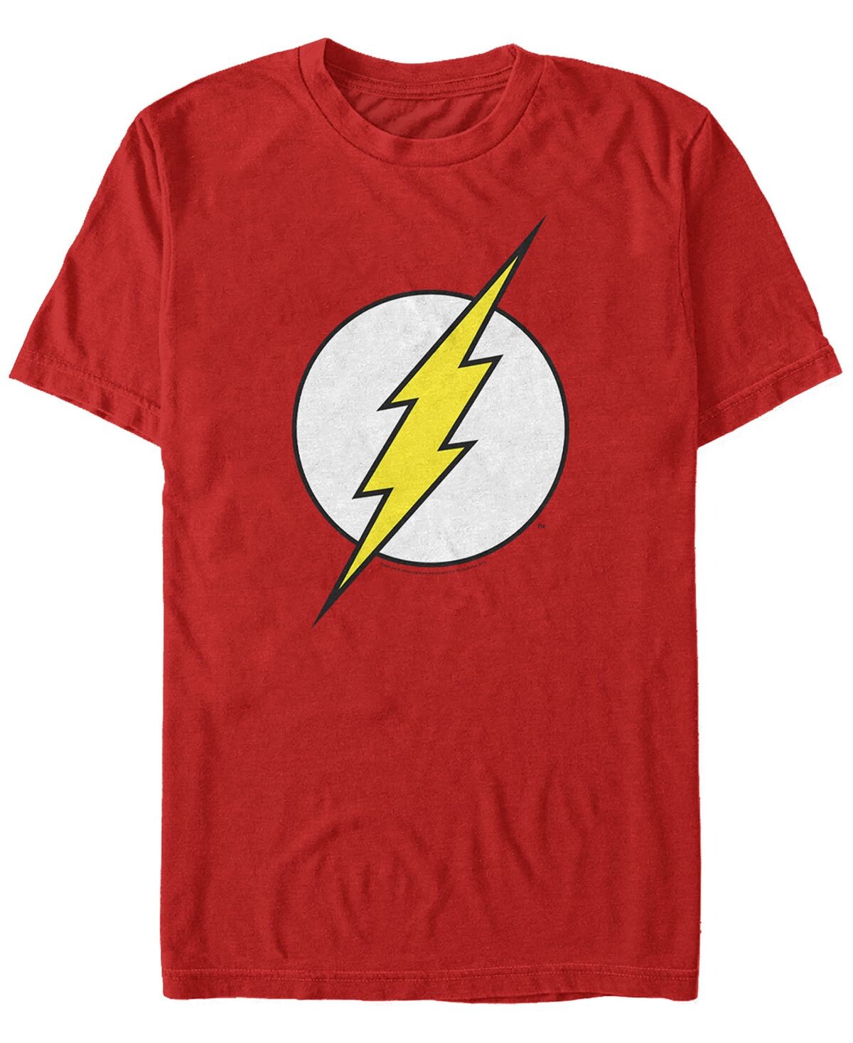 

Мужская футболка с коротким рукавом с логотипом dc the flash classic lightning bolt Fifth Sun, красный