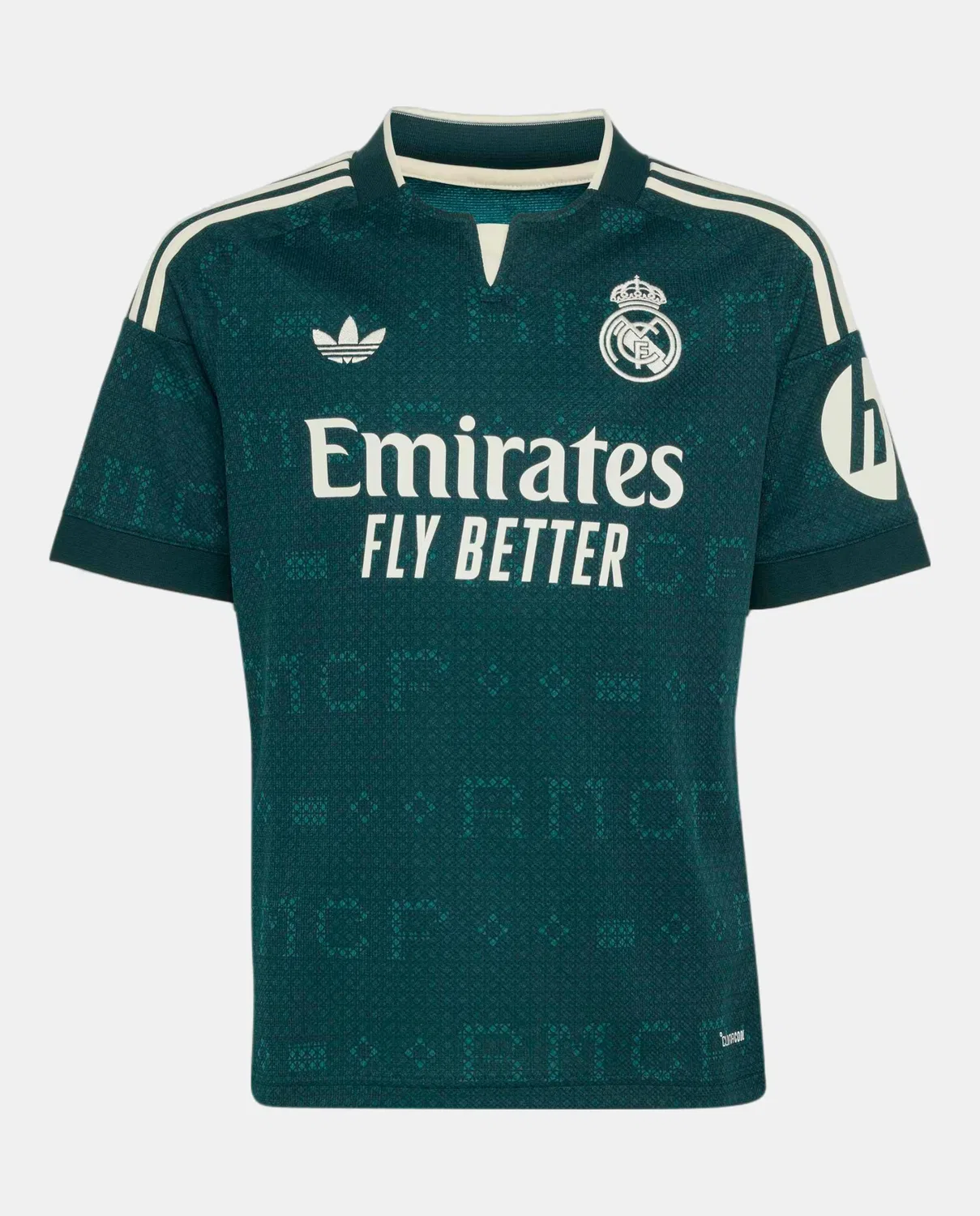 Детская выездная форма мадридского «Реала» сезона 2026-2027 от adidas - зеленая. — фото 4