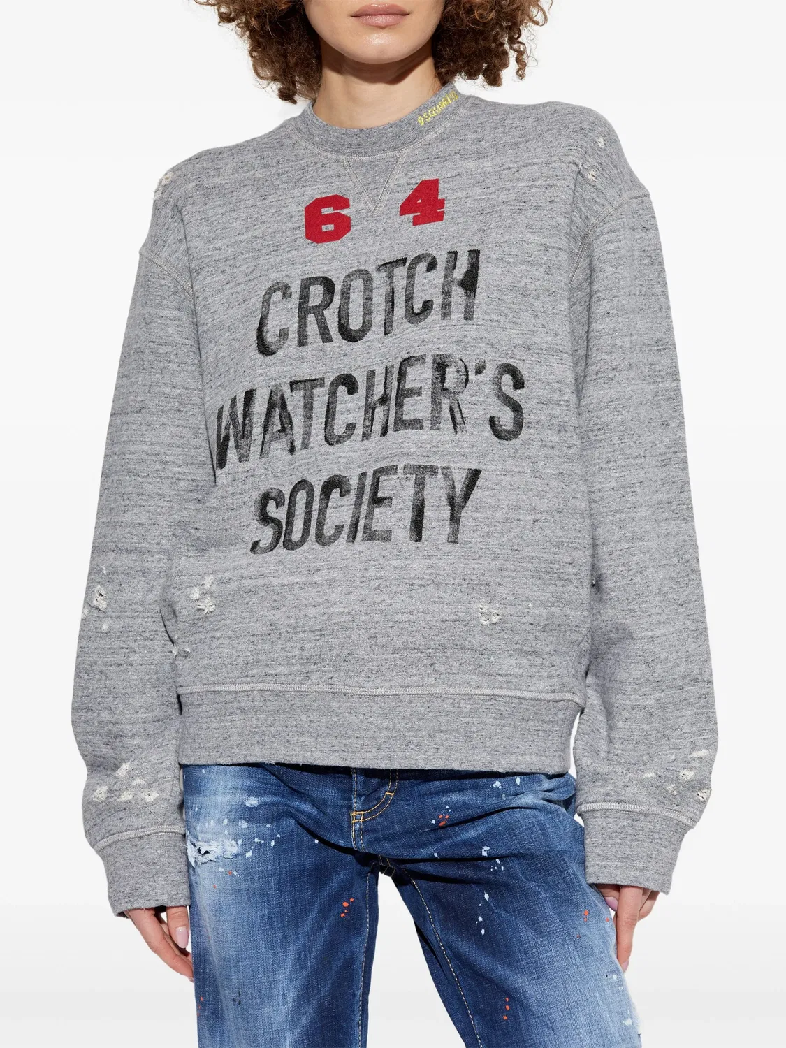 DSQUARED2 Свитшот серый — фото 4