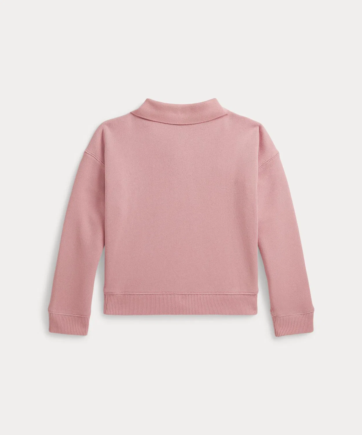 POLO RALPH LAUREN CHILDRENSWEAR Детский свитшот-поло с длинным рукавомс вышивкой Polo by Ralph Lauren, Pink — фото 2