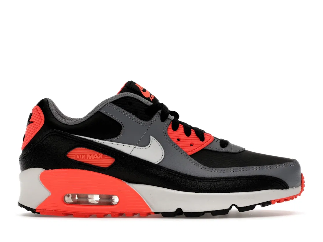 Детские кроссовки Lifestyle Nike Air Max 90, Black/Cool Grey/Bright Crimson/Photon Dust
