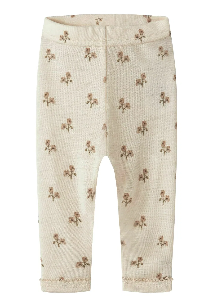 Леггинсы NAME IT Slim fit 'NBFNalu' бежевого цвета