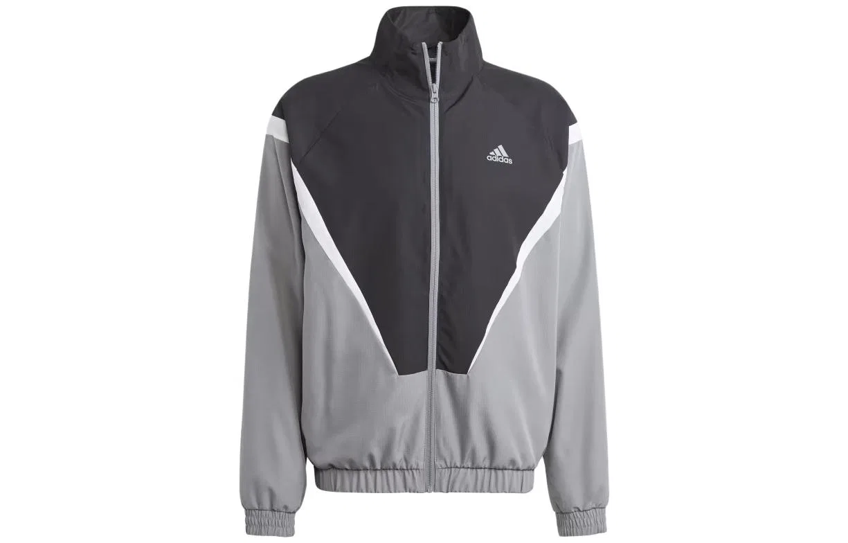 Мужской спортивный комплект из свитшота и брюк Adidas, Black/Gray — фото 3