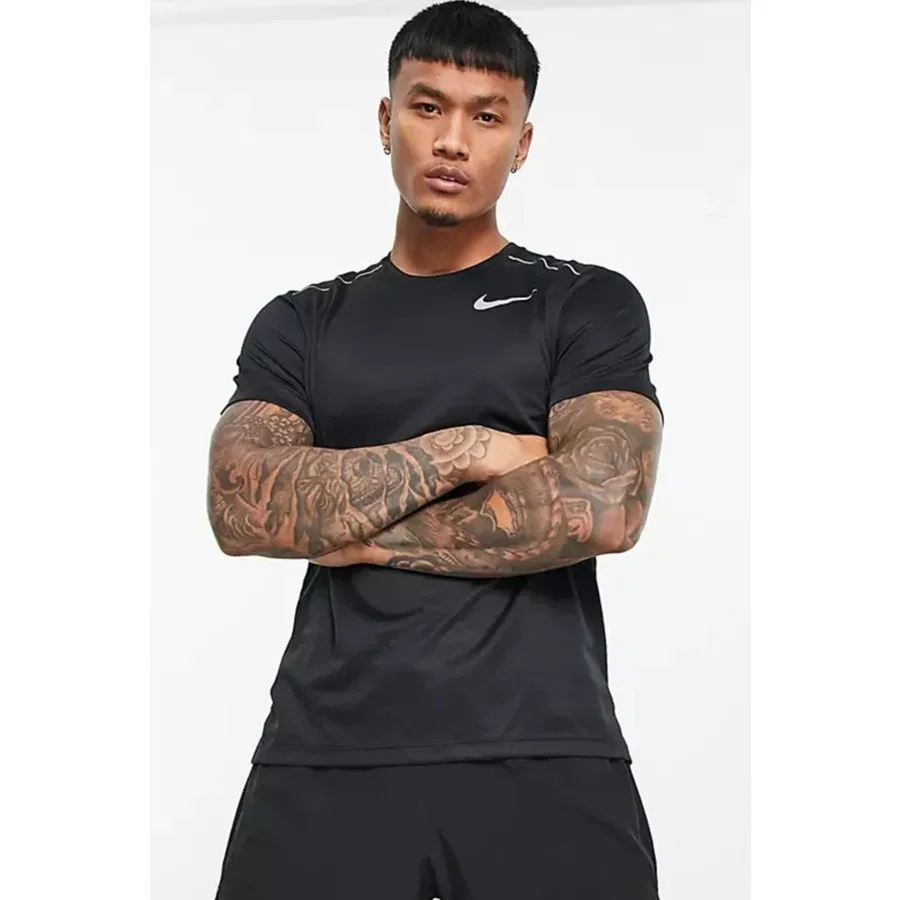 Футболка спортивная с технологией Dri-FIT Miller Nike, Черный — фото 2