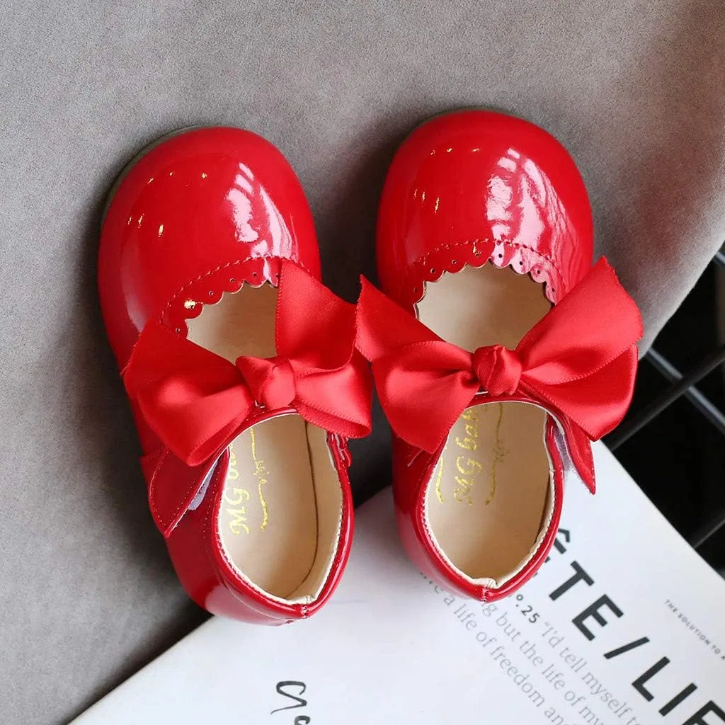 Детские туфли Мэри Джейн для девочек School Uniform Dress Shoes, Red — фото 2