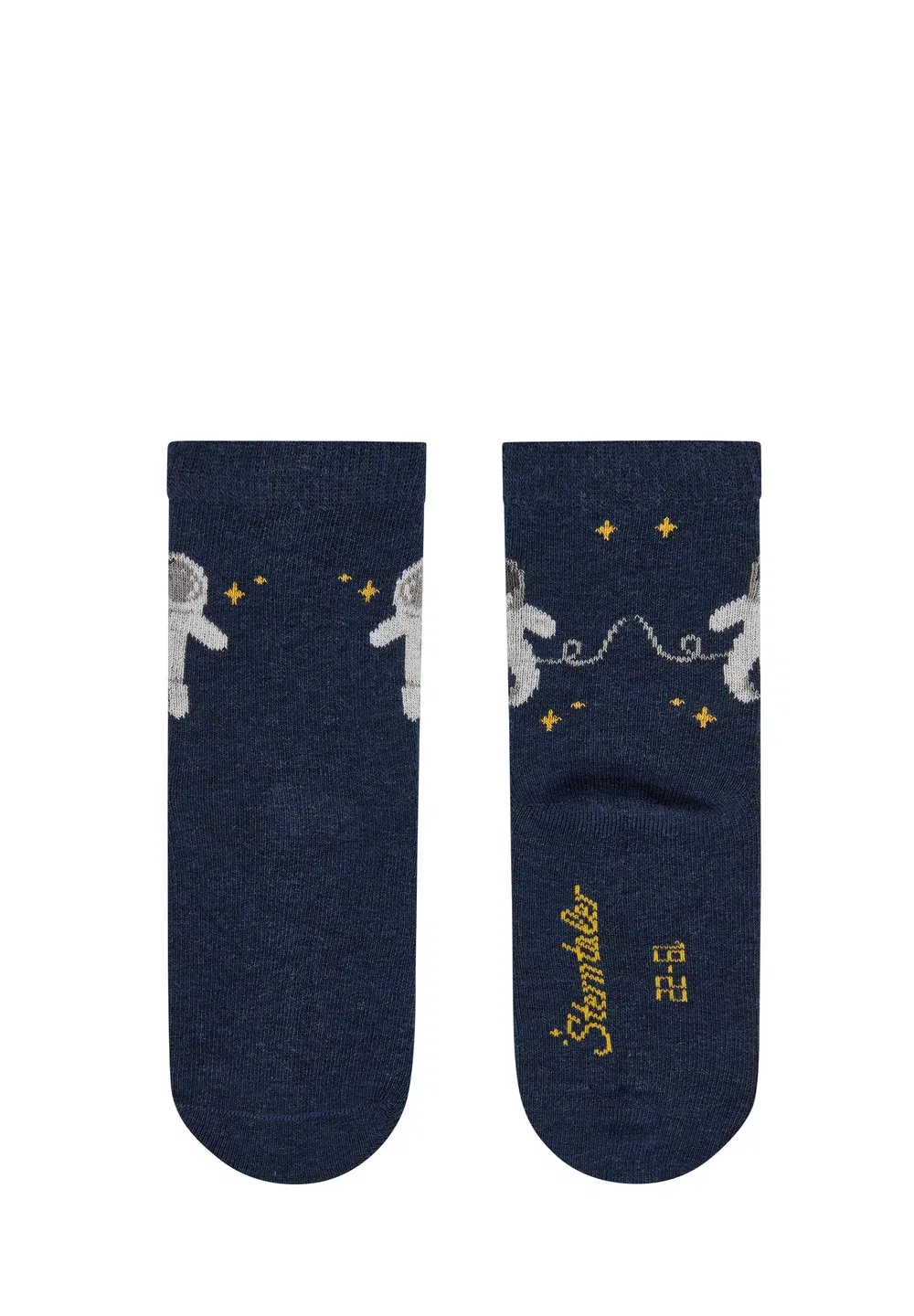 Socken 3er Pack Ringel, Planet und Astronaut mit Elastischem Bündchen - носки Sterntaler, Pudergrün — фото 4