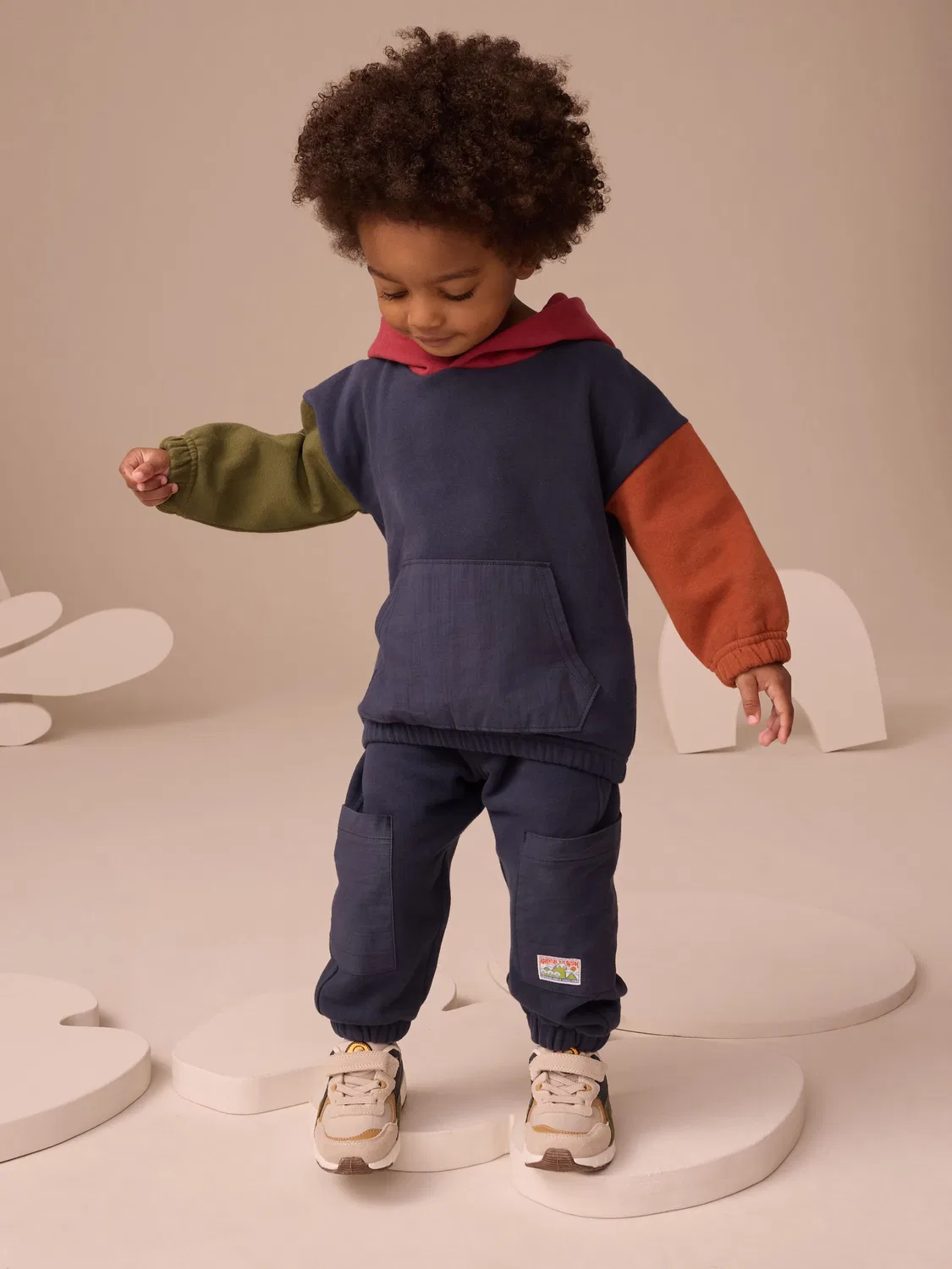 Спортивный костюм с капюшоном Navy Blue Hoodie and Joggers Set Next, синий