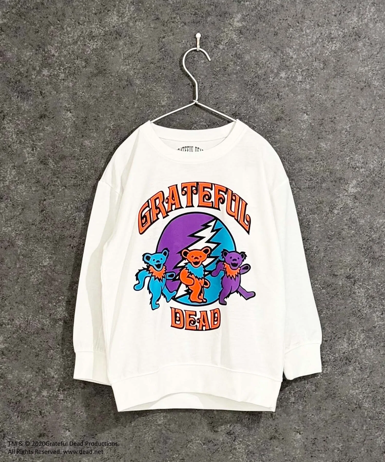 Мини-толстовка GRATEFUL DEAD из французского махрового трикотажа с хлопковой текстурой — фото 2