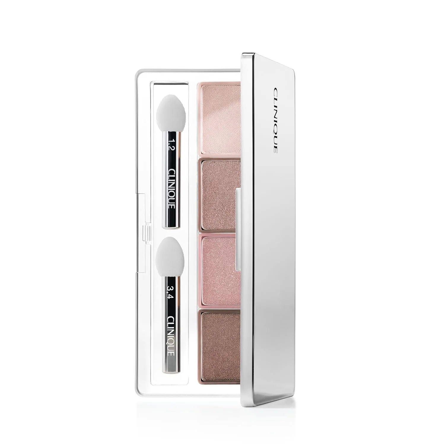 Палетка теней Clinique All About Shadow Eye Shadow Quad | Стойкая, не скатывается и не выцветает, безопасна для чувствительной кожи вокруг глаз, AB Pink Chocolate - Shimmer