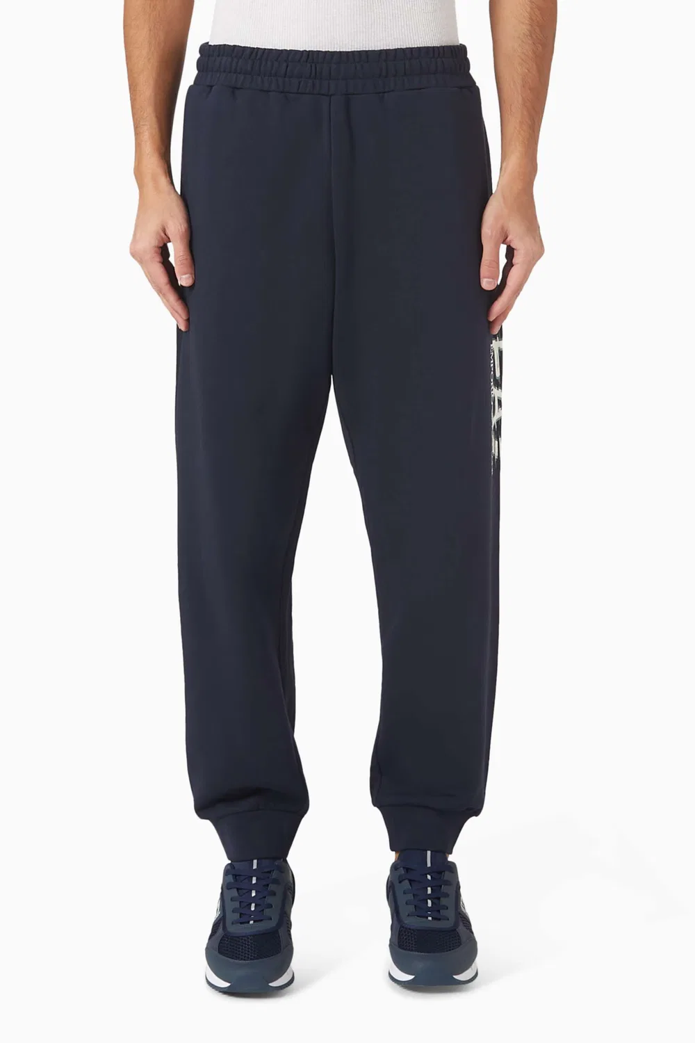 Брюки спортивные хлопковые Logo Emporio Armani