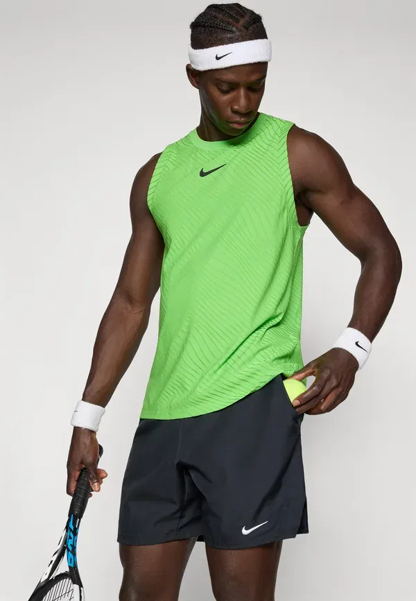 Топ с влагоотводящими свойствами Nikecourt Advantage Slam Tank Nike Performance Mean Green, черный/зеленый — фото 4