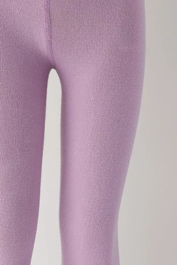 Детские леггинсы для девочек хлопковые Basics Katia&Bony, Lilac — фото 2