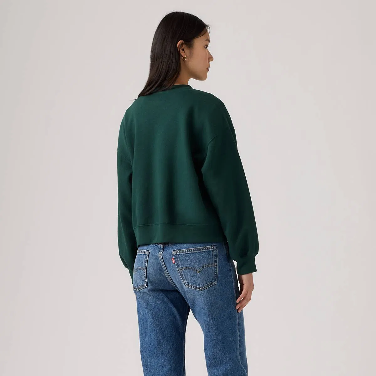 Повседневная толстовка с круглым вырезом Levi's, Pine Grove - Green — фото 4