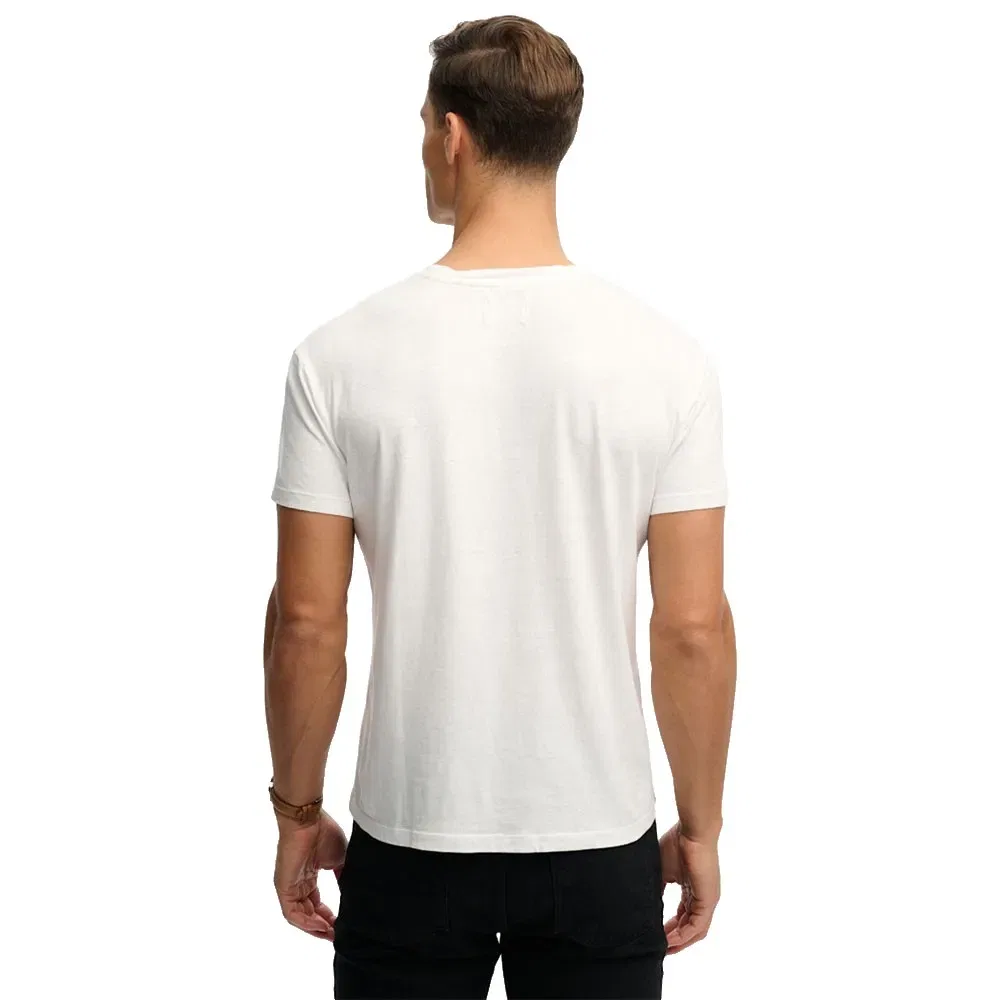 Футболка с коротким рукавом Cotton Classic Linen Pocket Superdry, белый — фото 2