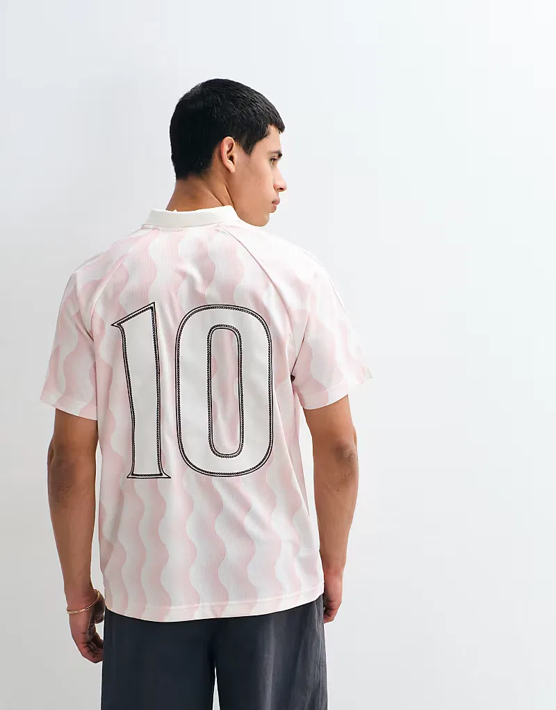 Летняя футболка Adidas Originals с логотипом, выполненным в розовой гамме — фото 3