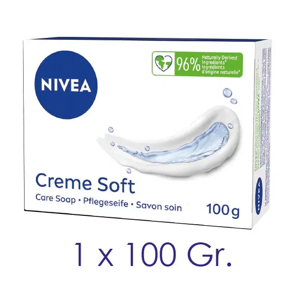Мыло Creme Soft для рук и тела NIVEA, 100 г