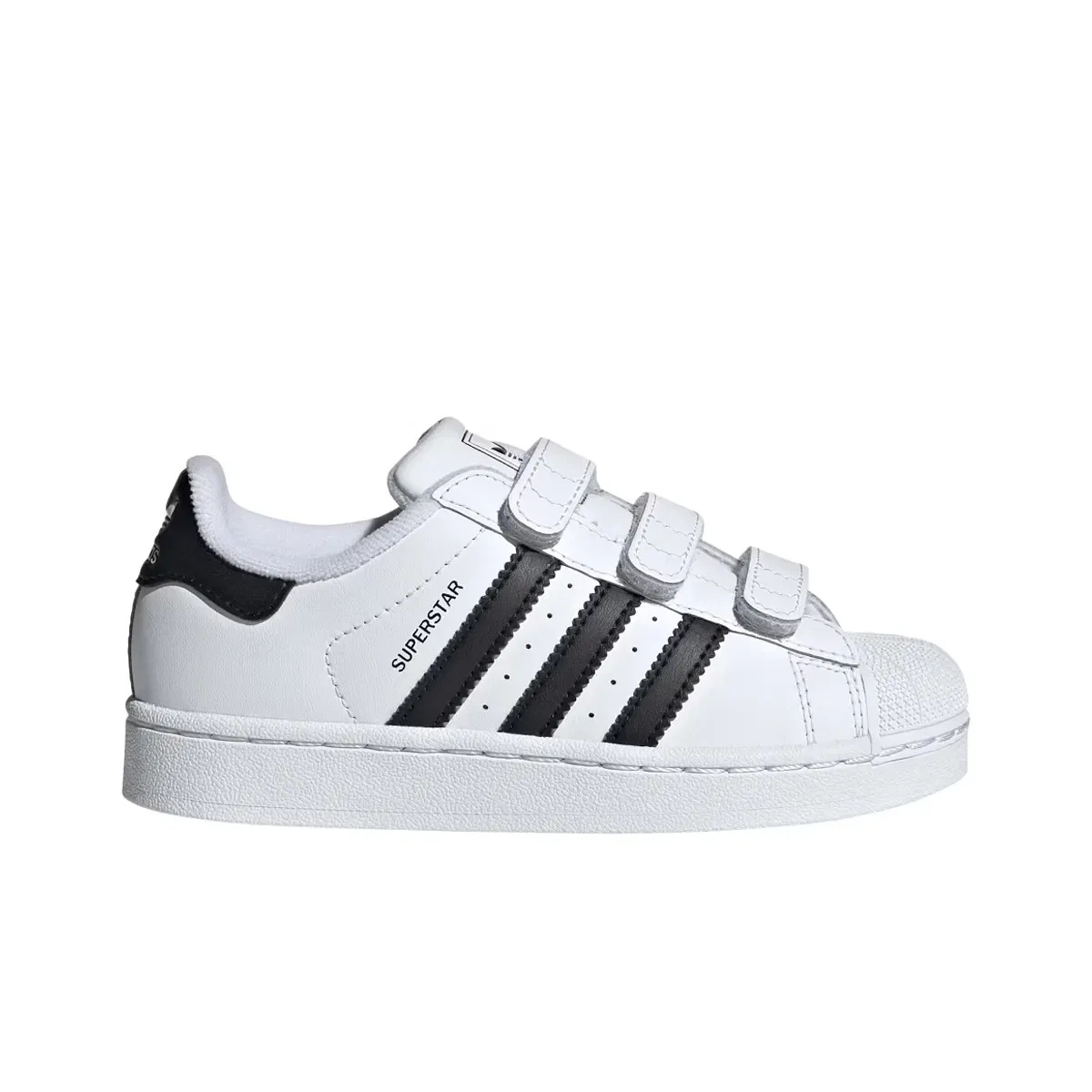 Детские кроссовки для мальчиков кожаные Superstar adidas, Blanco