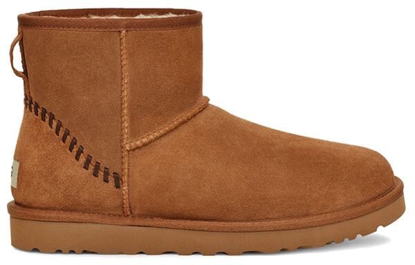 Зимние ботинки мужские Ugg замшевые, коричневый — фото 3