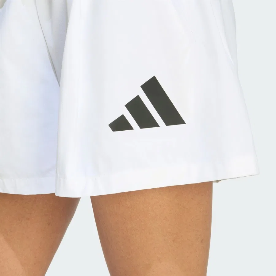 Шорты спортивные свободного кроя с поясом Z.N.E. Woven Short adidas, Серый — фото 4