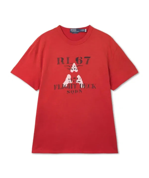 Футболка с графическим принтом, классическая посадка, Polo Ralph Lauren, красный