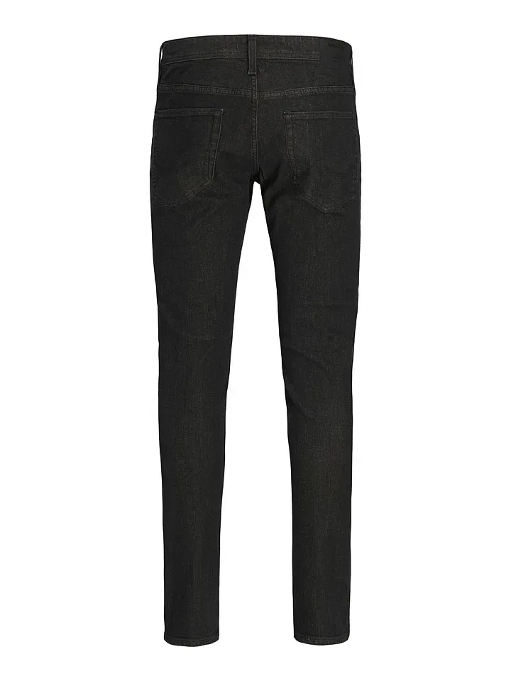 Джинсы-слим черные Clark Jack & Jones Junior, черный — фото 2